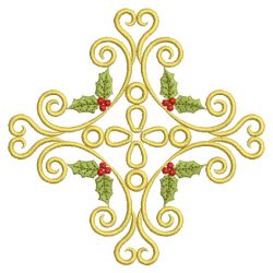 Heirloom Christmas Holly 3 07(Md) machine embroidery designs