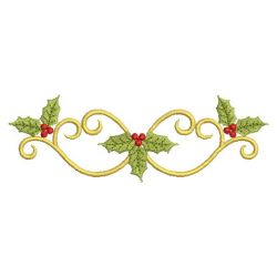 Heirloom Christmas Holly 3 08(Sm) machine embroidery designs
