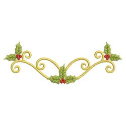 Heirloom Christmas Holly 3 10(Md) machine embroidery designs