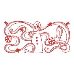 Redwork Ribbon Christmas(Sm) machine embroidery designs