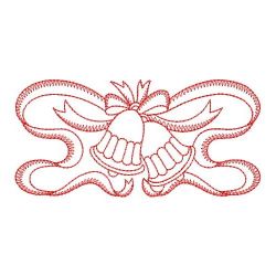 Redwork Ribbon Christmas 02(Md)