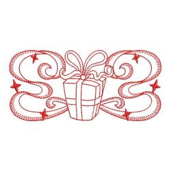 Redwork Ribbon Christmas 03(Md)