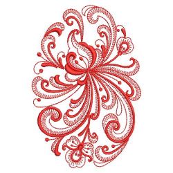 Redwork Rosemaling Decor 07(Sm) machine embroidery designs