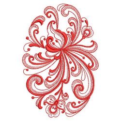 Redwork Rosemaling Decor 07(Lg)