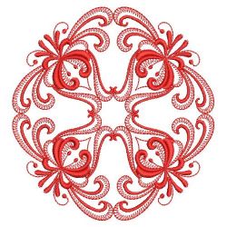 Redwork Rosemaling Decor 08(Sm)