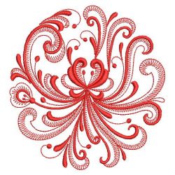 Redwork Rosemaling Decor 09(Md) machine embroidery designs