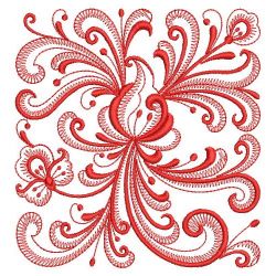 Redwork Rosemaling Decor 10(Lg) machine embroidery designs