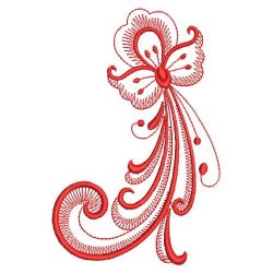 Redwork Rosemaling Decor 12(Sm) machine embroidery designs