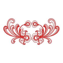 Redwork Rosemaling Decor 13(Md) machine embroidery designs