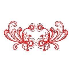 Redwork Rosemaling Decor 13(Sm)