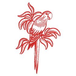 Redwork Parrots 2 02(Md) machine embroidery designs