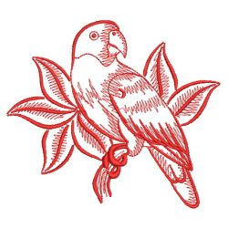 Redwork Parrots 2 05(Md)