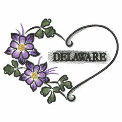 US State Flower Hearts 1 06(Sm) machine embroidery designs
