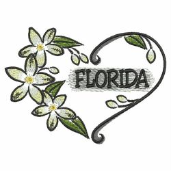 US State Flower Hearts 1 07(Lg) machine embroidery designs