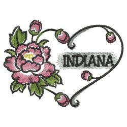US State Flower Hearts 2 02(Lg) machine embroidery designs