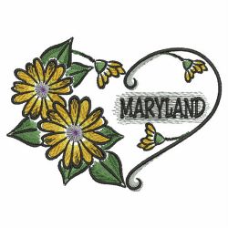 US State Flower Hearts 2 08(Sm) machine embroidery designs