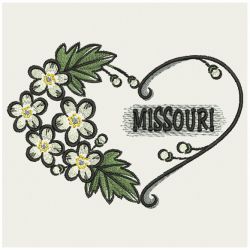 US State Flower Hearts 3 02(Lg) machine embroidery designs