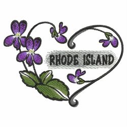 US State Flower Hearts 4 07(Sm) machine embroidery designs