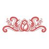 Redwork Rosemaling Roses 01(Sm)