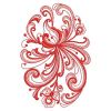 Redwork Rosemaling Decor 07(Md)