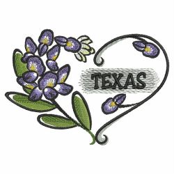 US State Flower Hearts 5(Lg) machine embroidery designs