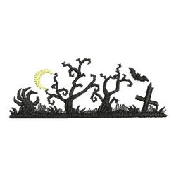 Halloween Silhouettes 03 machine embroidery designs