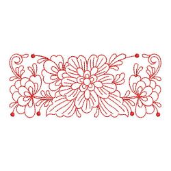 Redwork Rosemaling Flowers 1 04(Lg) machine embroidery designs