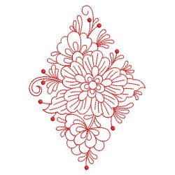 Redwork Rosemaling Flowers 1 05(Lg)