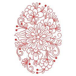 Redwork Rosemaling Flowers 1 07(Lg)