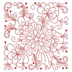 Redwork Rosemaling Flowers 1 08(Md) machine embroidery designs