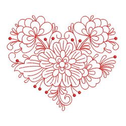 Redwork Rosemaling Flowers 1 09(Md) machine embroidery designs