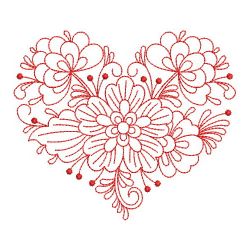 Redwork Rosemaling Flowers 1 09(Lg) machine embroidery designs