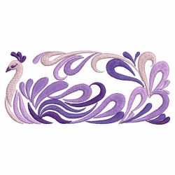 Heirloom Purple Peacock 04(Md) machine embroidery designs