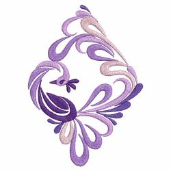 Heirloom Purple Peacock 10(Md) machine embroidery designs