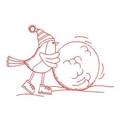 Redwork Winter Birds 04(Md)