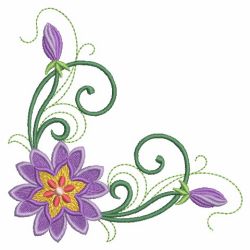 Heirloom Purple Flowers machine embroidery designs