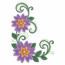 Heirloom Purple Flowers 02 machine embroidery designs