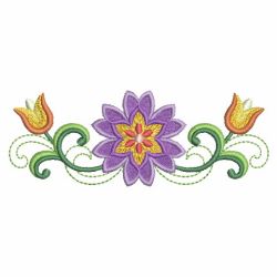 Heirloom Purple Flowers 03 machine embroidery designs