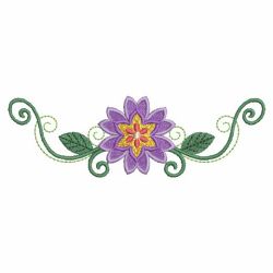 Heirloom Purple Flowers 06 machine embroidery designs