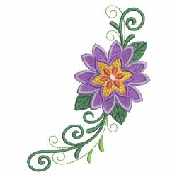 Heirloom Purple Flowers 07 machine embroidery designs
