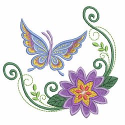 Heirloom Purple Flowers 10 machine embroidery designs