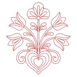 Redwork Dutch Folk Art 1 04(Sm)