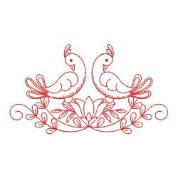 Redwork Dutch Folk Art 1 06(Md) machine embroidery designs