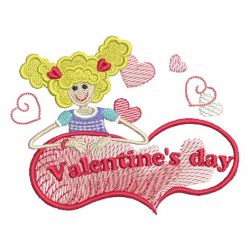 Valentine Girl 04 machine embroidery designs