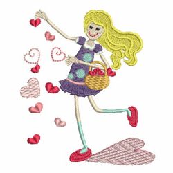 Valentine Girl 05 machine embroidery designs