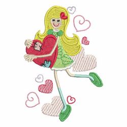 Valentine Girl 07 machine embroidery designs