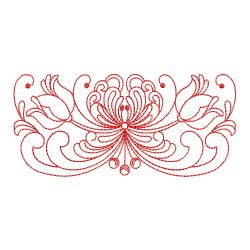 Redwork Rosemaling Flowers 2 04(Lg)