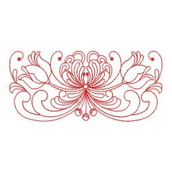 Redwork Rosemaling Flowers 2 04(Lg)