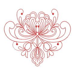Redwork Rosemaling Flowers 2 05(Lg)