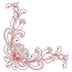 Redwork Rosemaling Flowers 2 07(Lg)